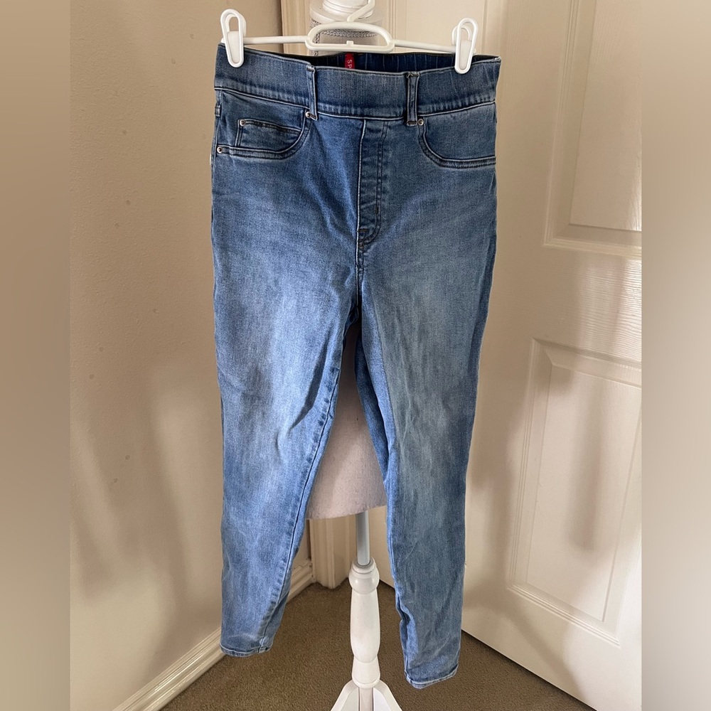 SPANX Women's Light Blue Skinny Jeans
